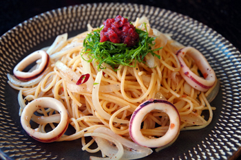 梅しそパスタ